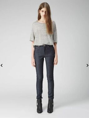 ACNE Studios Flex Raw Dark Indigo Raw Salvage Skinny Jean 29